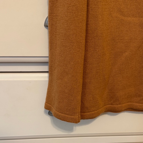 Sequin Trim Long Sleeve Top in Rust orange size PS - Picture 8 of 11